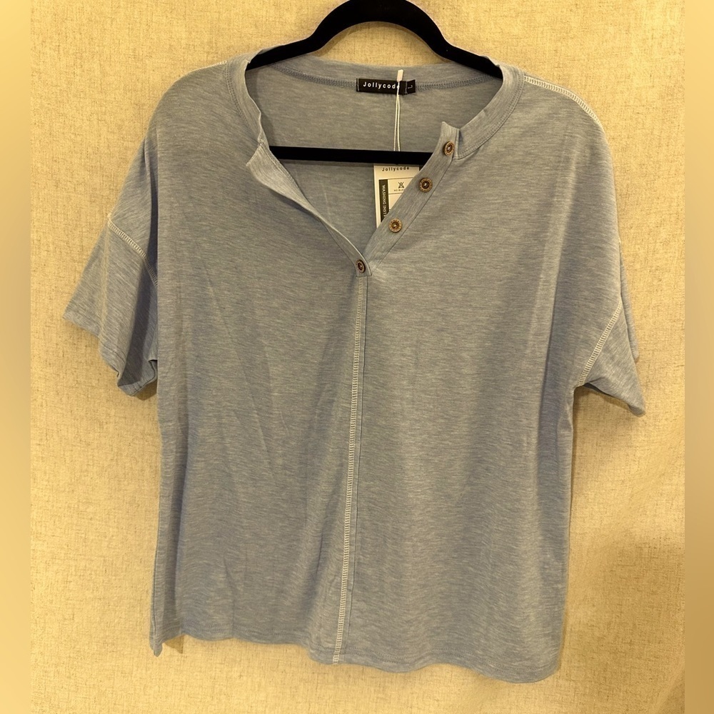 Jollycode V Neck T Shirt Large